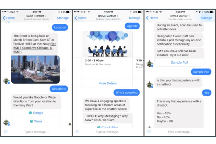 What About Using a Chatbot Instead of an Event App?